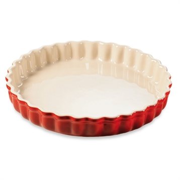 Moules et plaques à pâtisserie : Moule à Tarte Céramique 28 Cm Rouge
